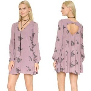 Free People Emma Dusty Purple Boho Dress